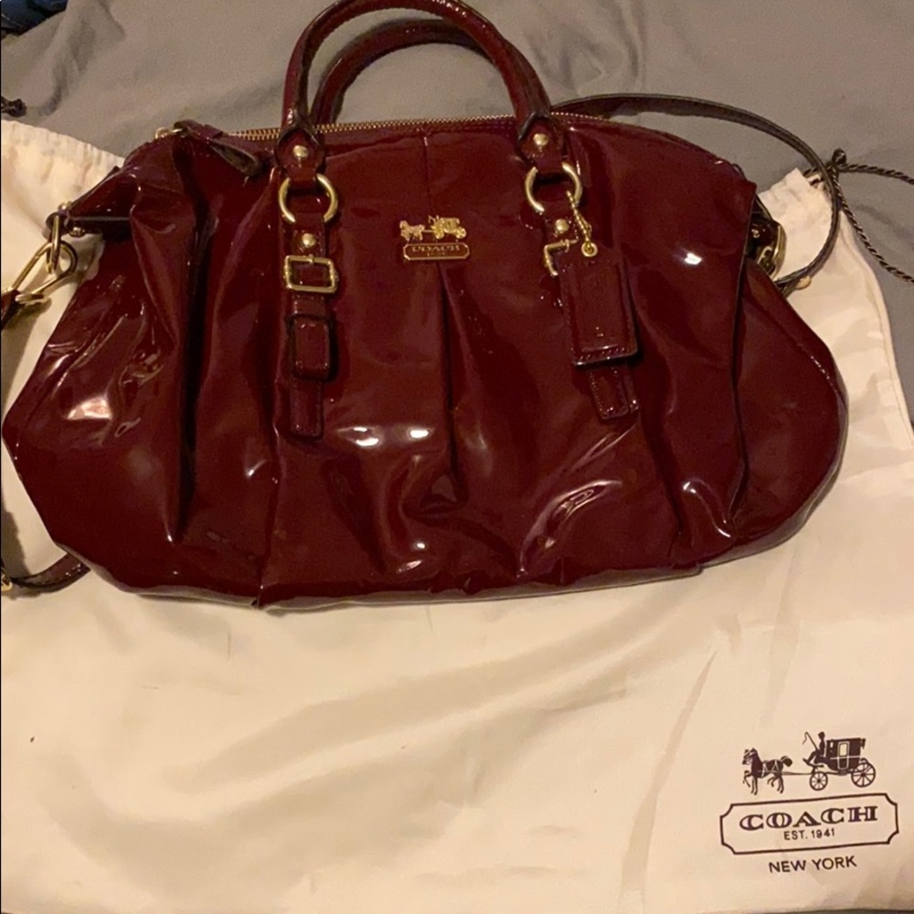 Coach bag- Burgundy- Never used